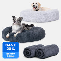 2x Calming Dog Beds + 2x Covers (Save 20%)